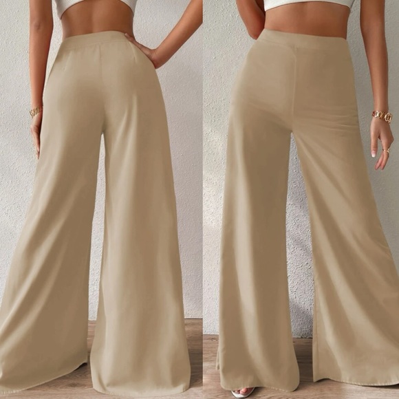 Comfy high waisted wide leg pants - Picture 4 of 16